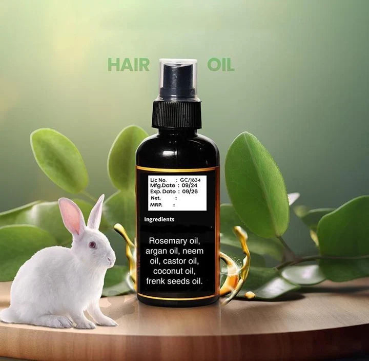 🌿Rabbit Herbal Hair Oil 😍Buy 1 Get 1 Free Today!😍